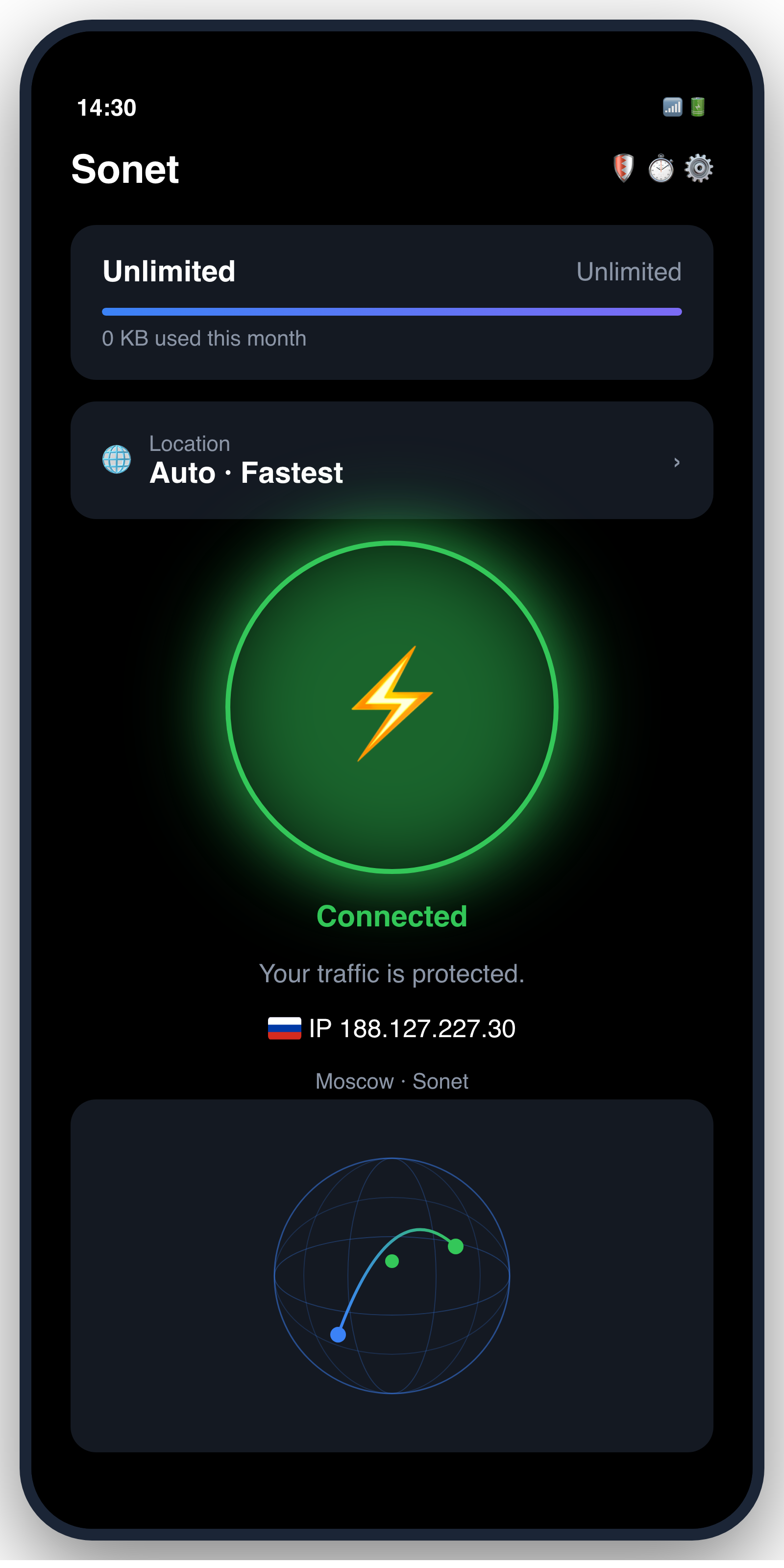 Sonet VPN app